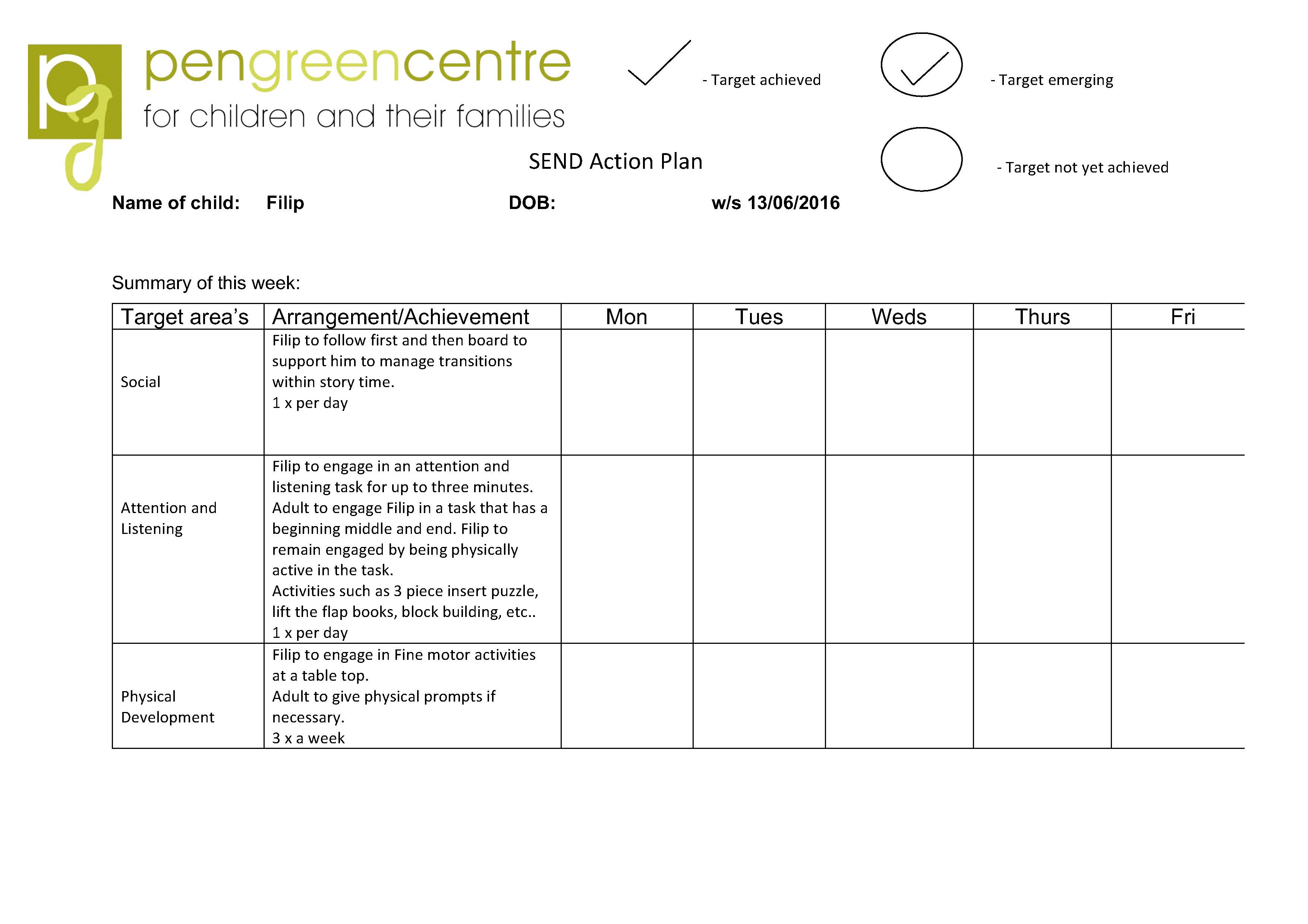 Send action plan fillip _Page_2 Pen Green Children's Centre